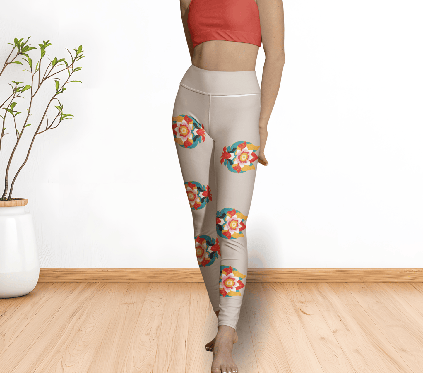 Caedcon Mandala Yoga Pants Leggings for Woman