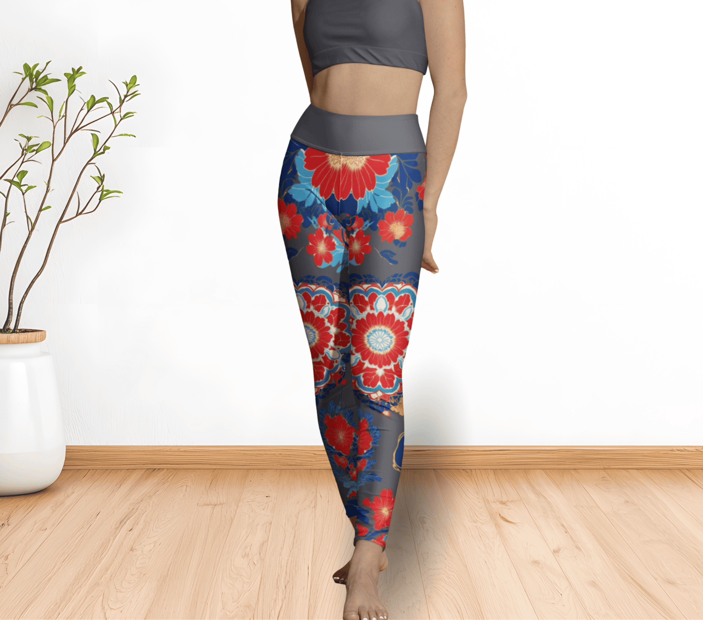 Marley Floral Yoga Pants Leggings for Woman
