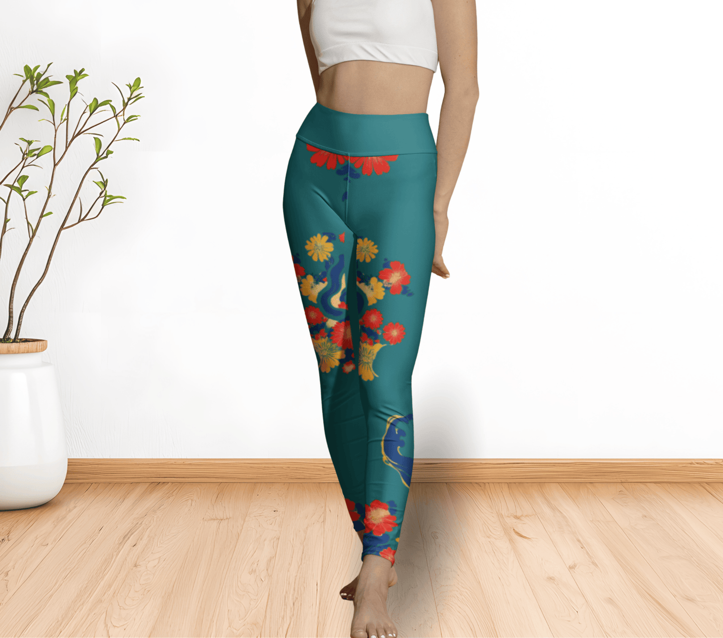 Tyler Floral Yoga Pants Leggings for Woman
