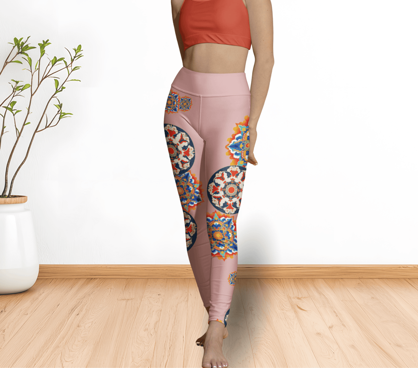 Caedun Floral Yoga Pants Leggings for Women