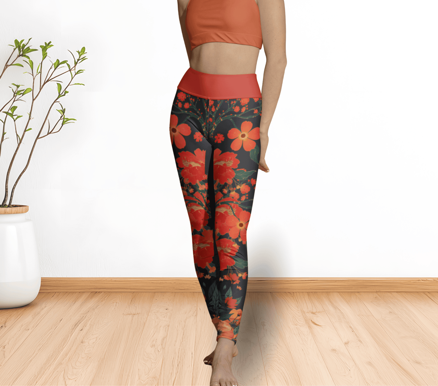 Keena Floral Leggings for Women