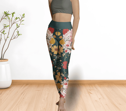 Rigby Floral Yoga Pants Leggings for Women