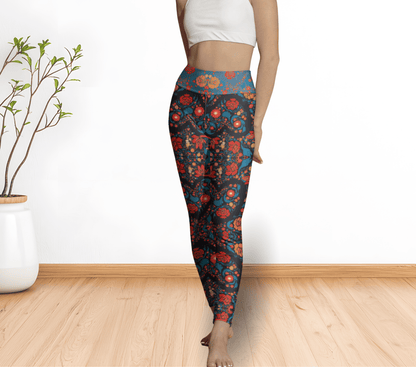 Nimfa Floral Yoga Pants Leggings for Woman