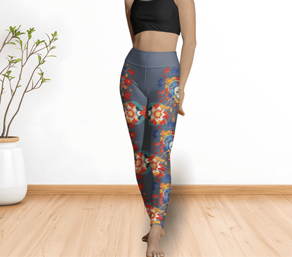 Coca Face Mandala Yoga Pants Leggings for Women