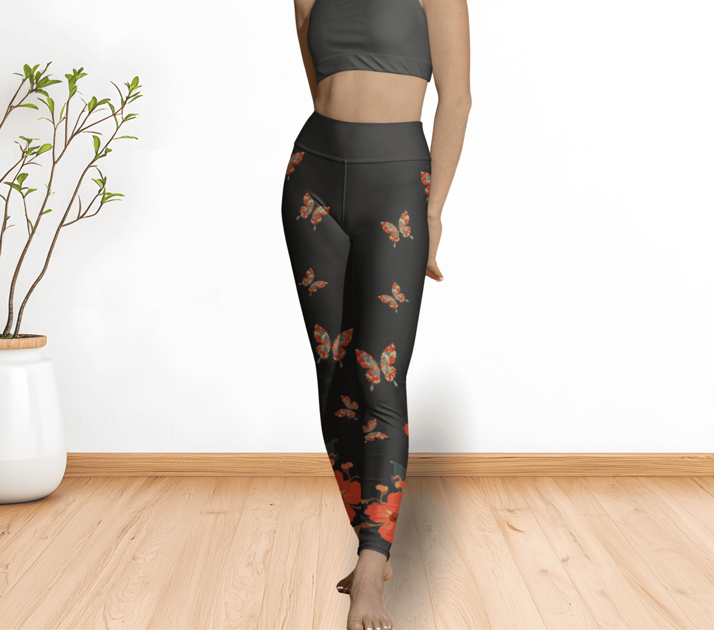 Leander Floral Yoga Pants Leggings for Women