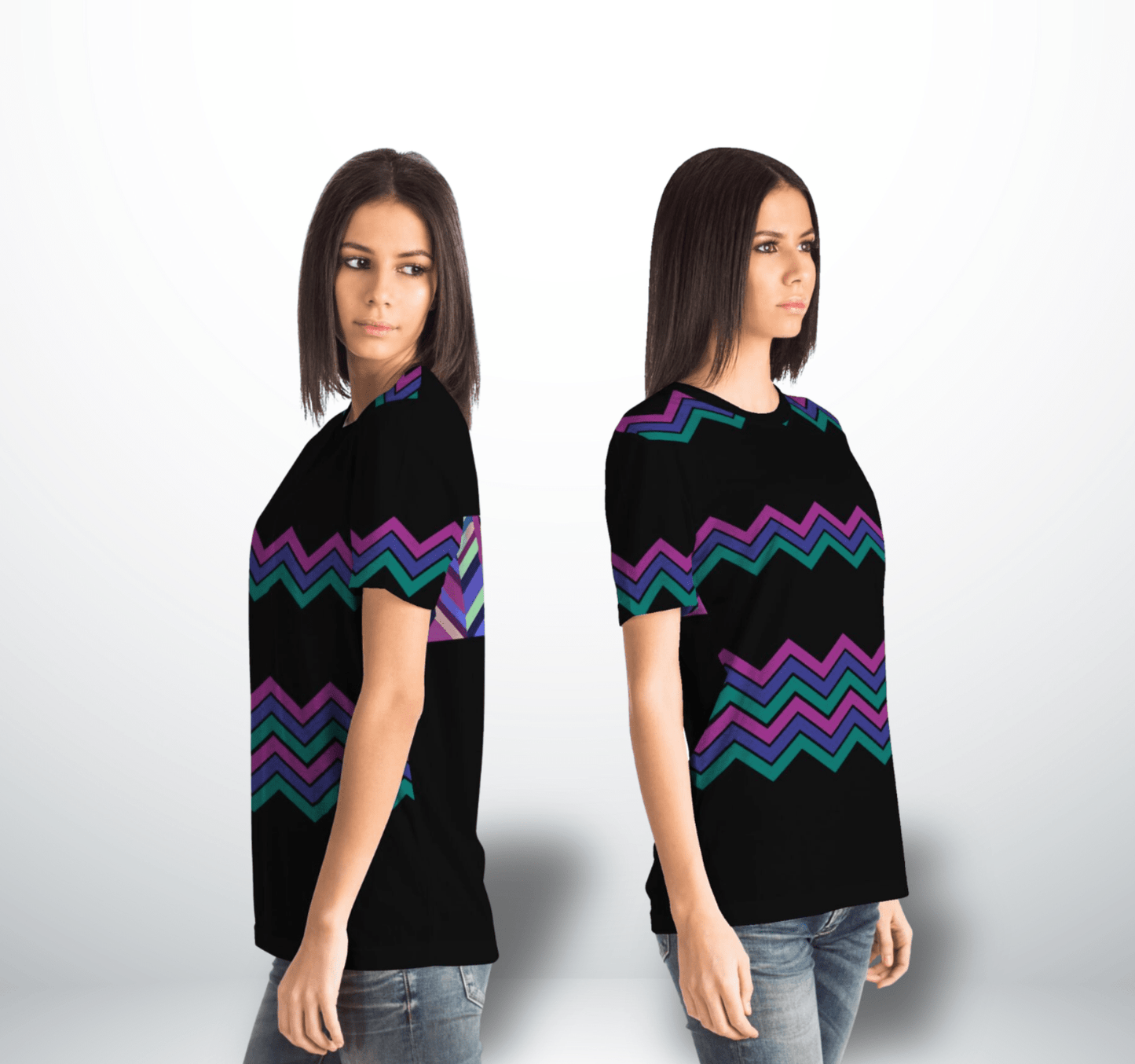 Leigh Zigzag Jersey Tee