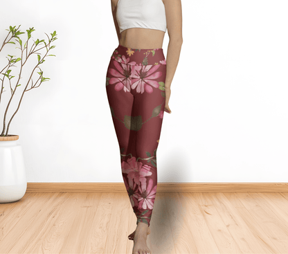 Reign Floral Yoga Pants Leggings for Woman