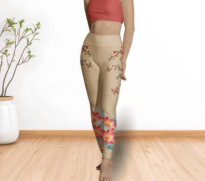 Luna Floral Yoga Pants Leggings for Woman