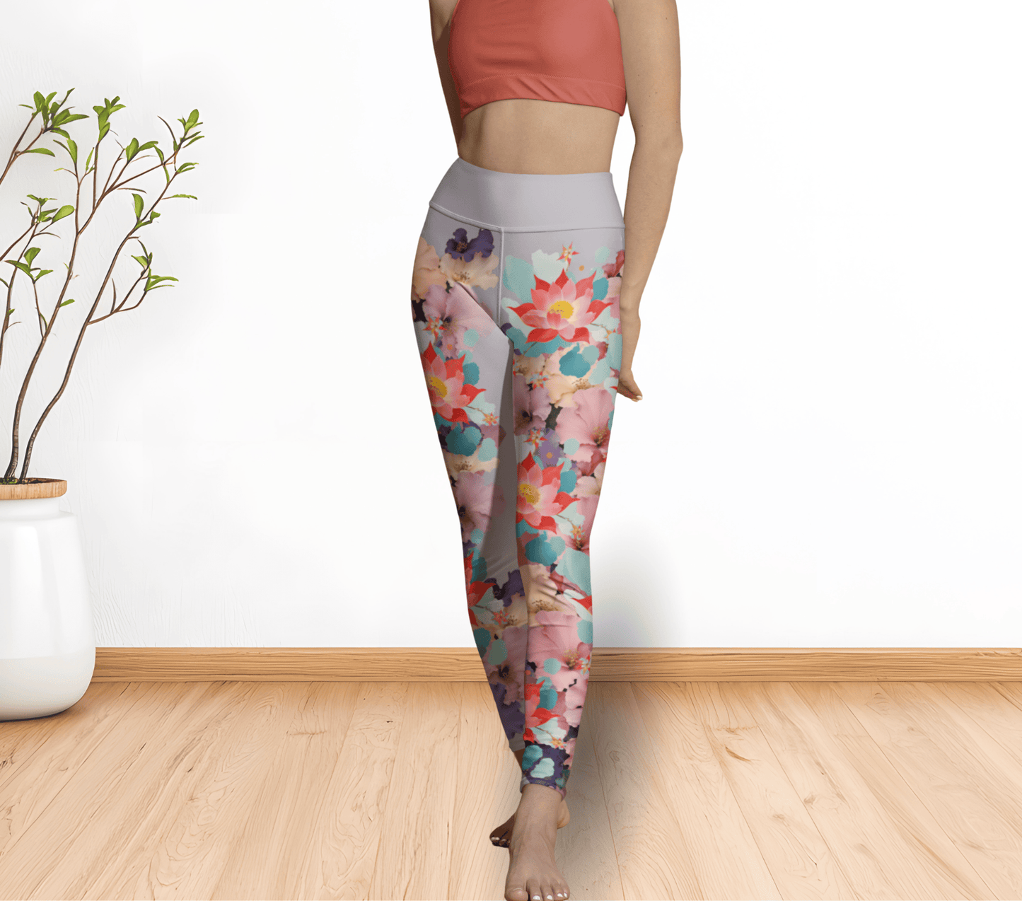 Daina Floral Yoga Pants Leggings for Woman