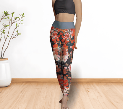 Indi Floral Yoga Pants Leggings for Women