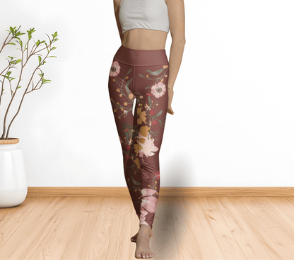 Rae Floral Yoga Pants Leggings for Woman