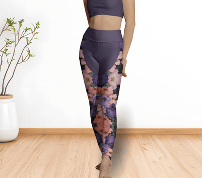 Britney Floral Mandala Yoga Pants Leggings for Woman