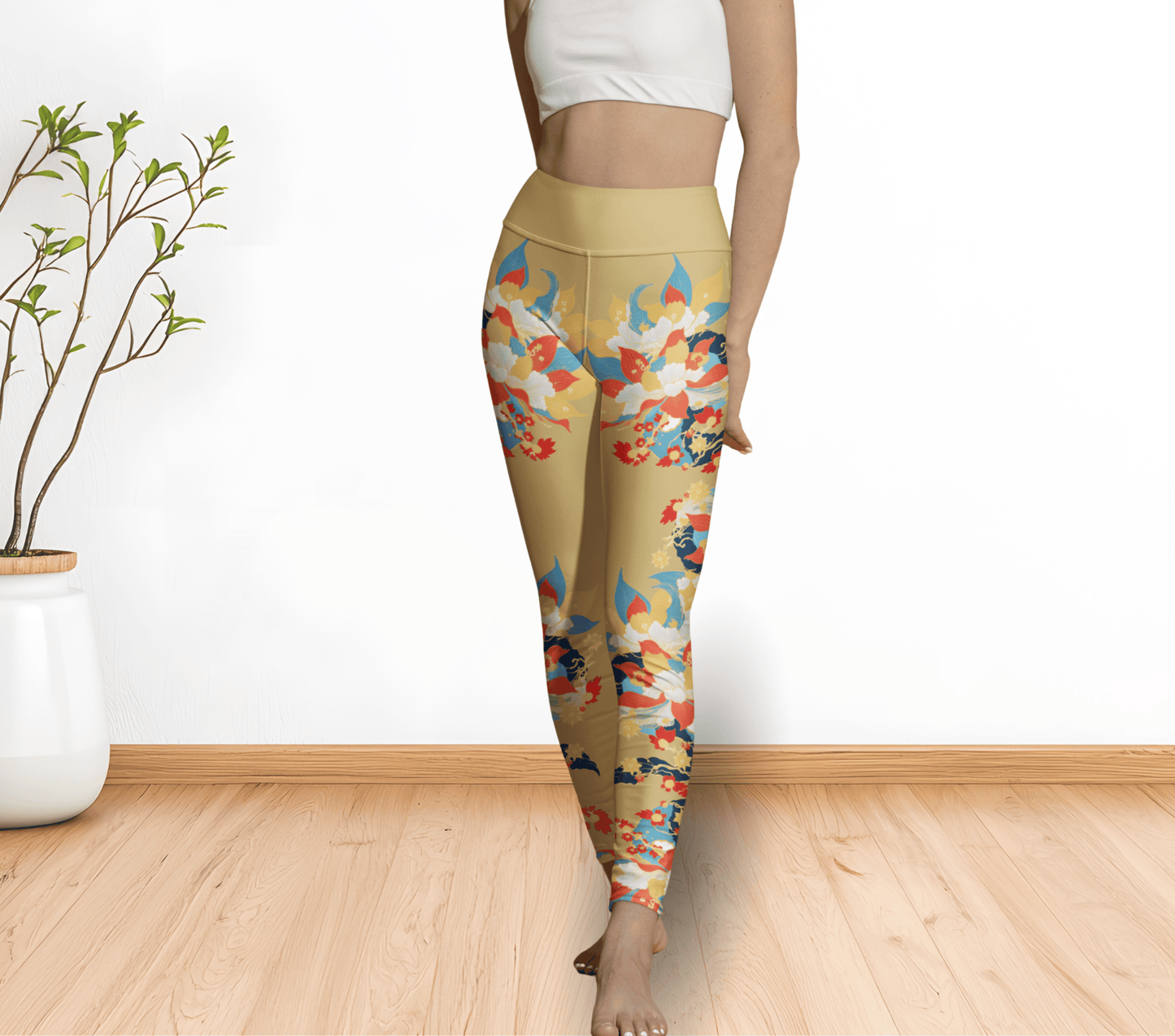 Sylivian Floral Yoga Pants Leggings for Woman