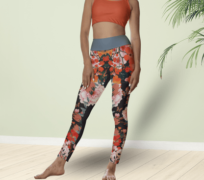 Indi Floral Yoga Pants Leggings for Women