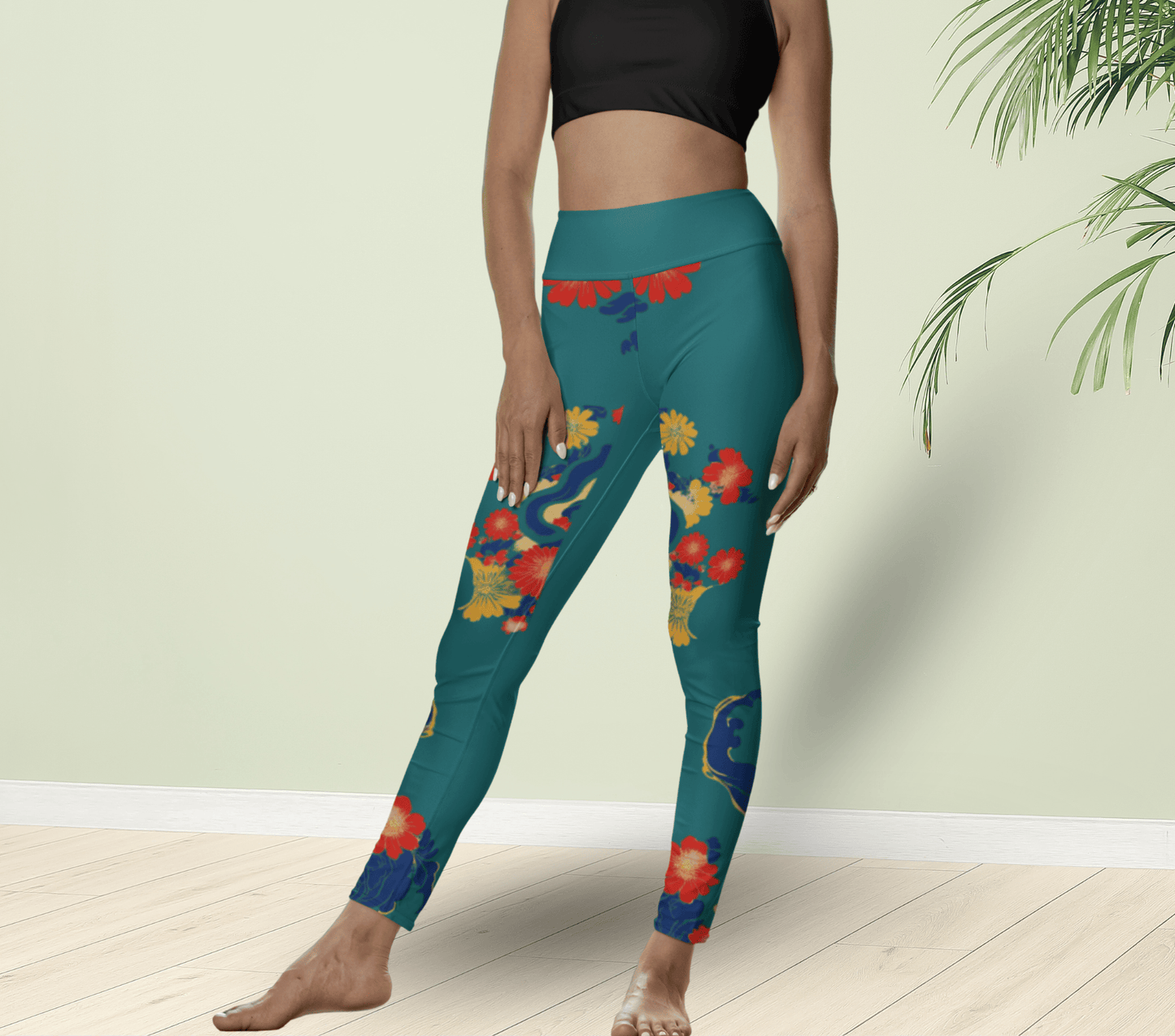 Tyler Floral Yoga Pants Leggings for Woman