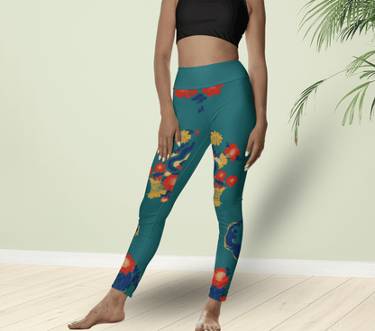 Tyler Floral Yoga Pants Leggings for Woman