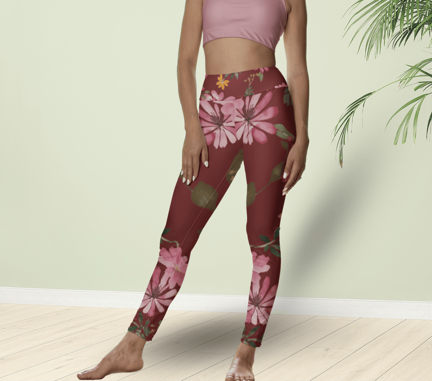 Reign Floral Yoga Pants Leggings for Woman