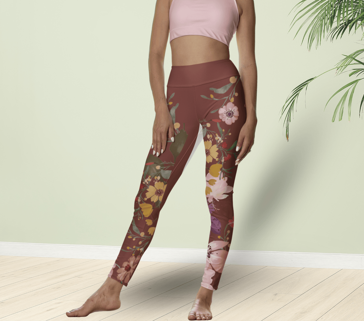 Rae Floral Yoga Pants Leggings for Woman