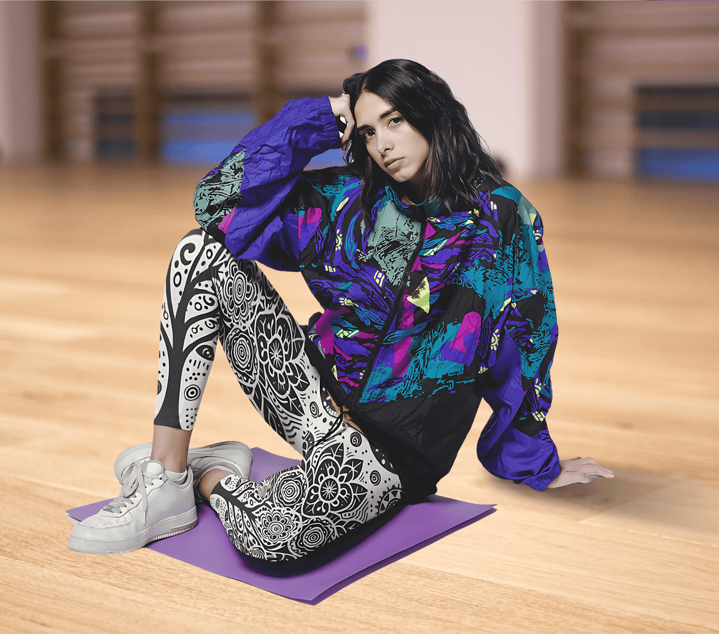 Tree Flower Yoga Pants Leggings