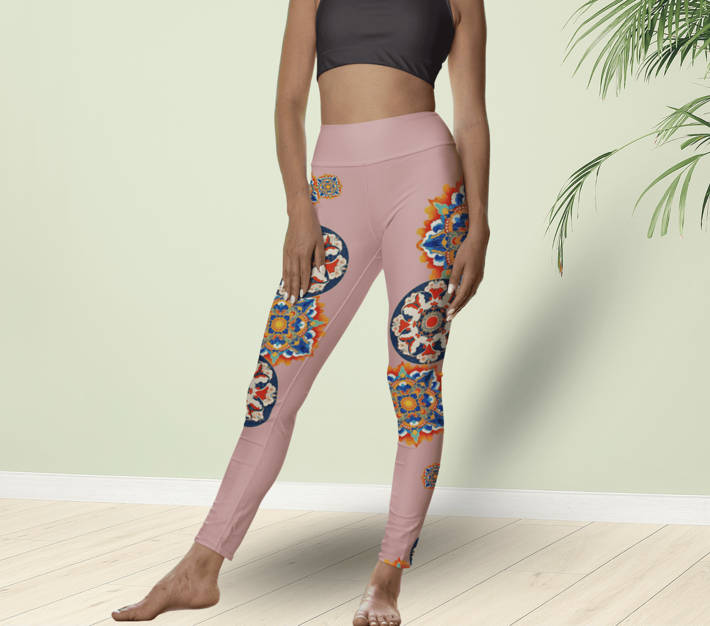 Caedun Floral Yoga Pants Leggings for Women