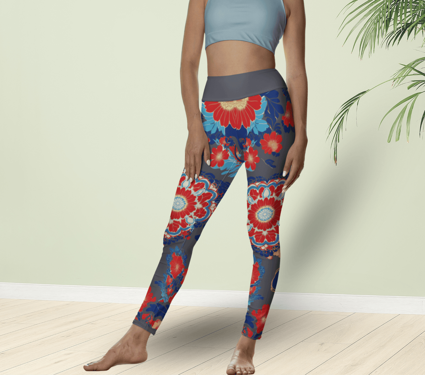 Marley Floral Yoga Pants Leggings for Woman