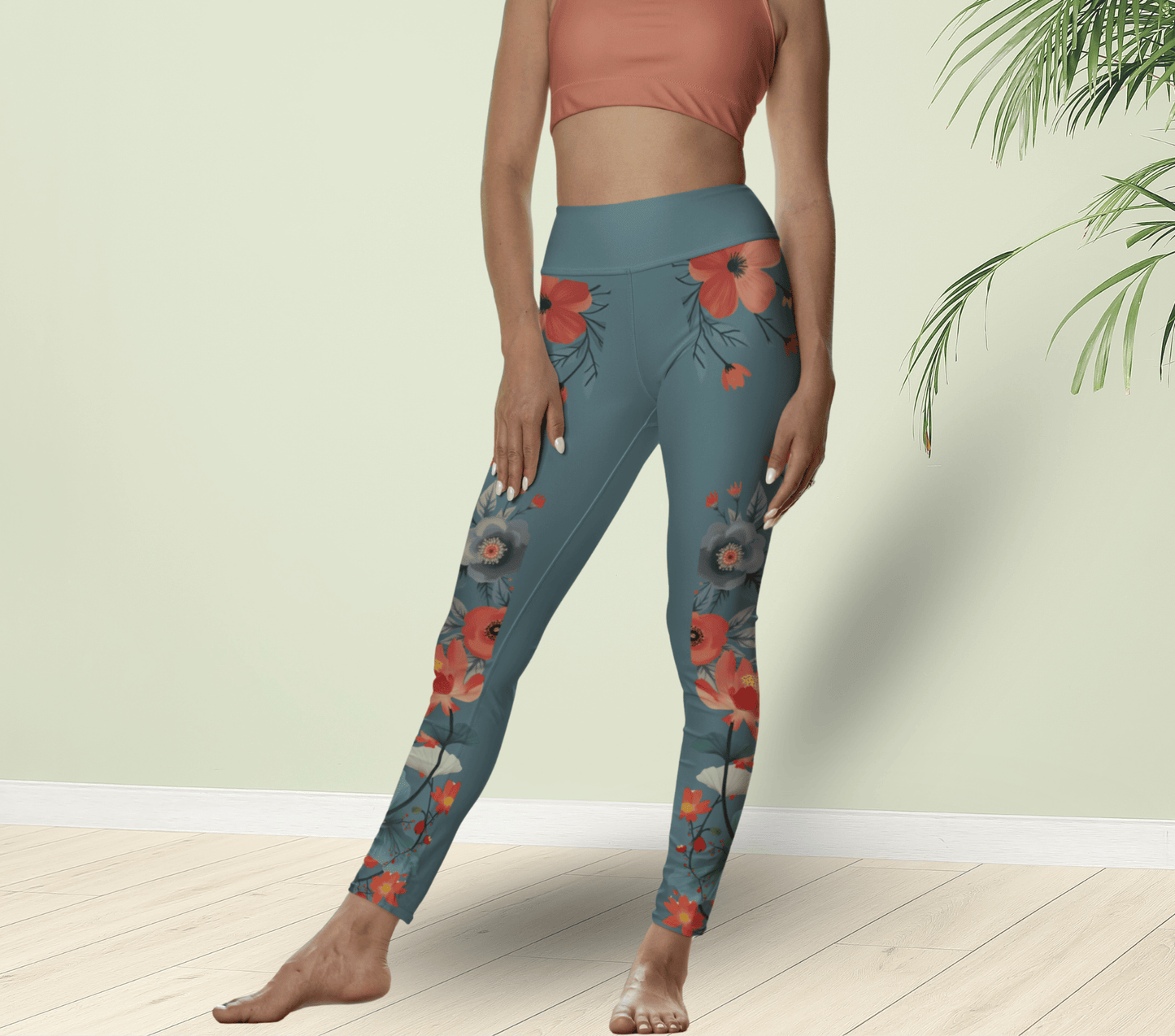 Beckett Floral Yoga Pants Leggings for Woman