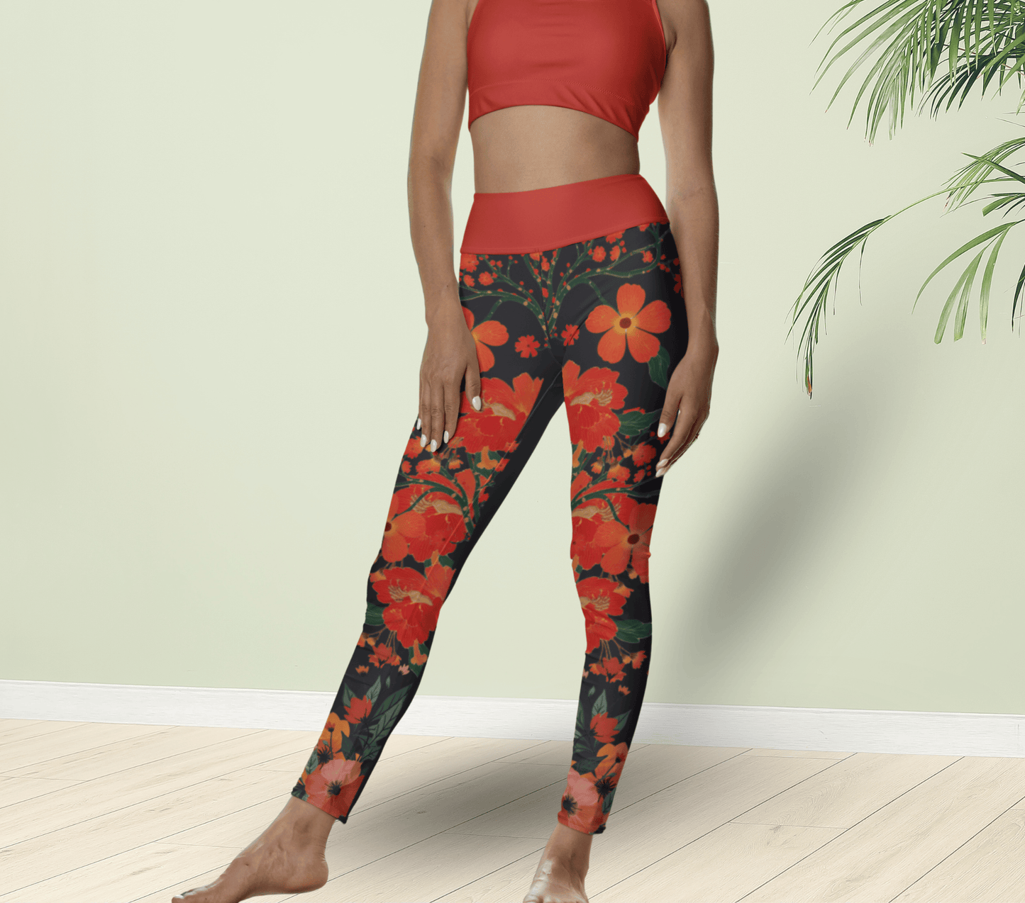 Keena Floral Leggings for Women