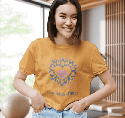 Love Flows Within Yoga Crop Top