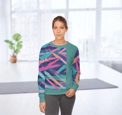 Elowyn Sleek Geometric Sweatshirt