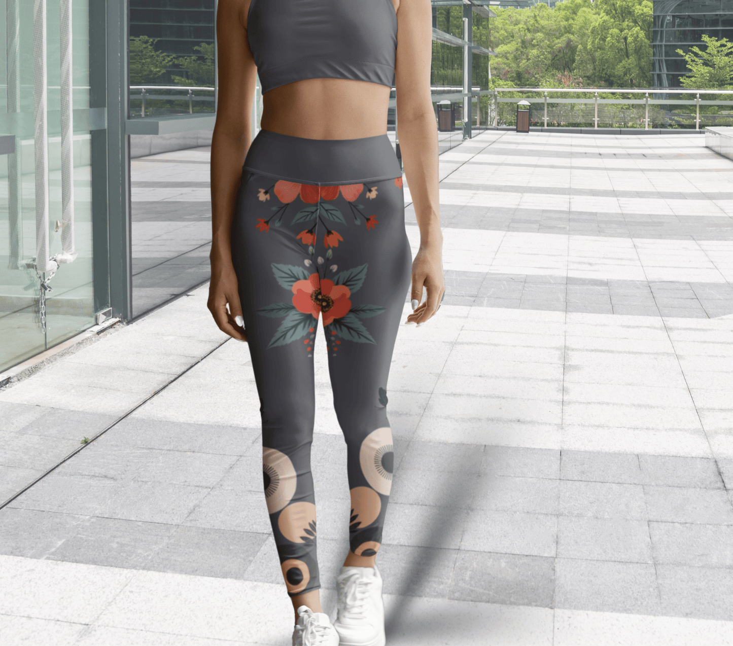 Arnie Floral Yoga Pants Leggings for Woman