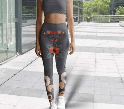 Arnie Floral Yoga Pants Leggings for Woman