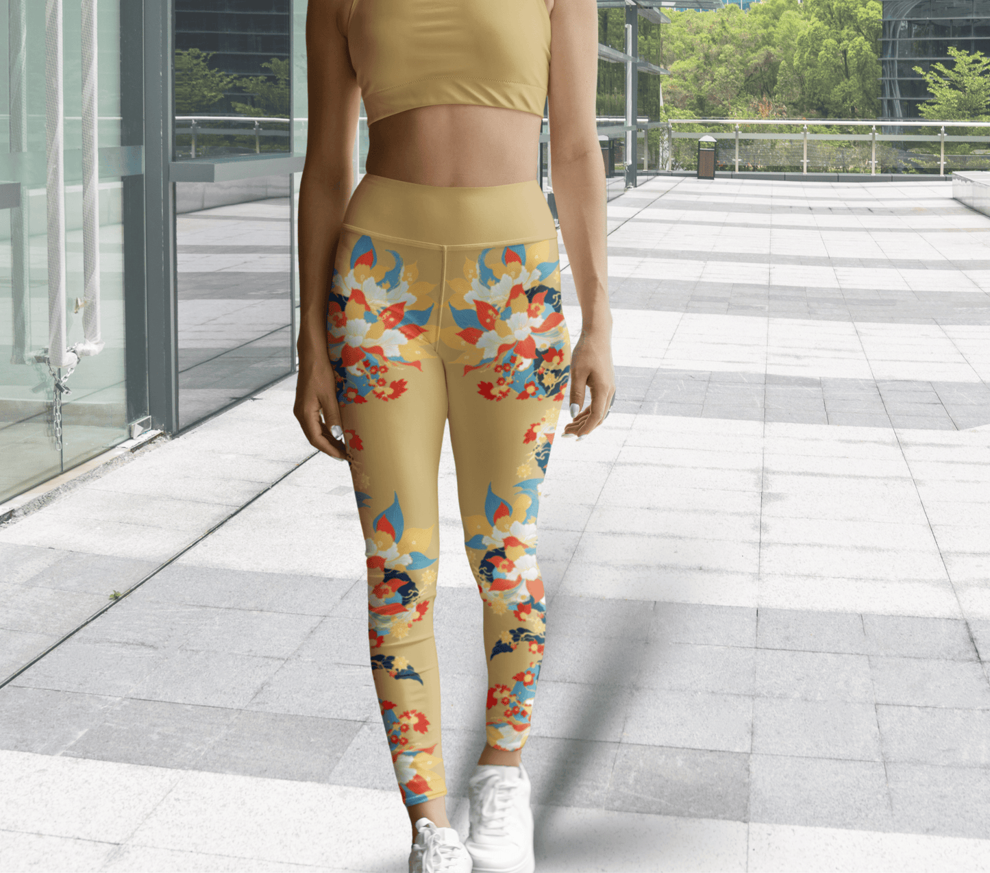 Sylivian Floral Yoga Pants Leggings for Woman