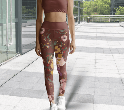 Rae Floral Yoga Pants Leggings for Woman
