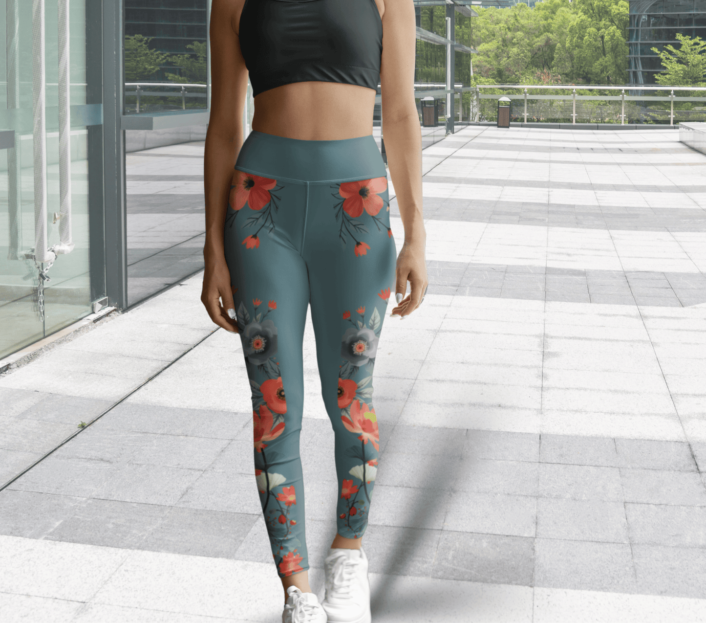 Beckett Floral Yoga Pants Leggings for Woman