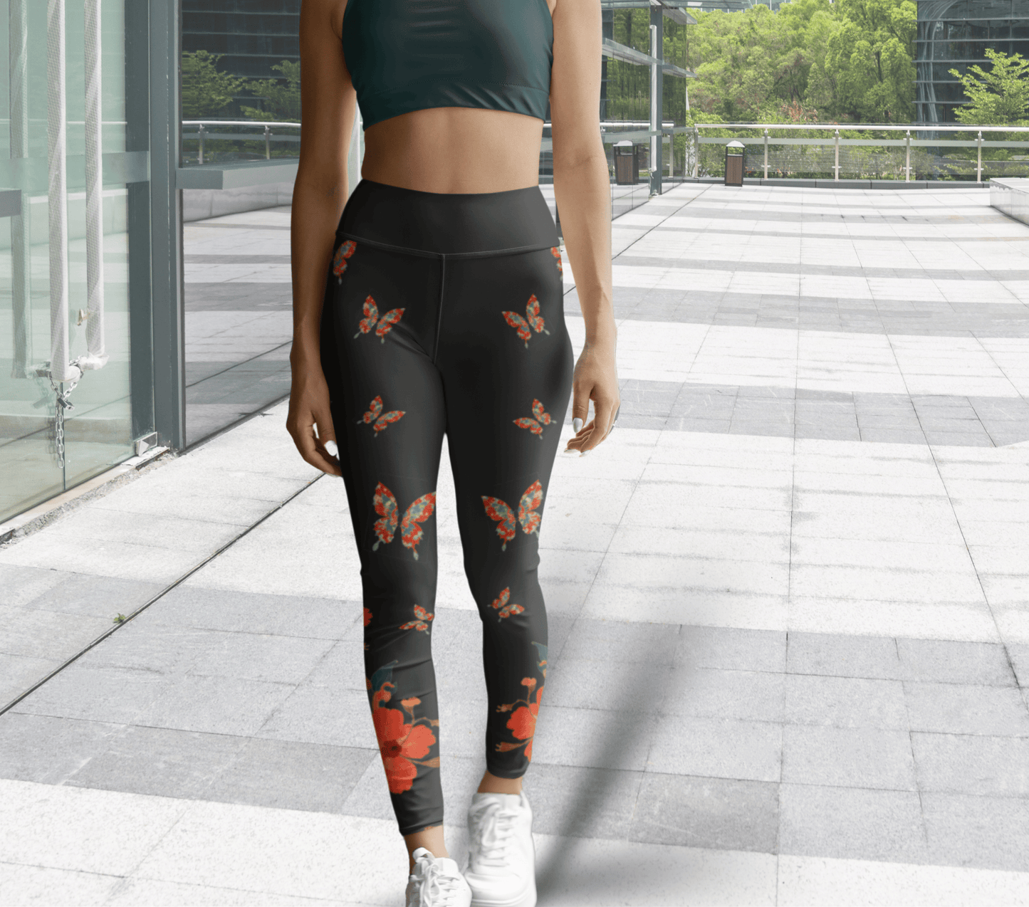Leander Floral Yoga Pants Leggings for Women