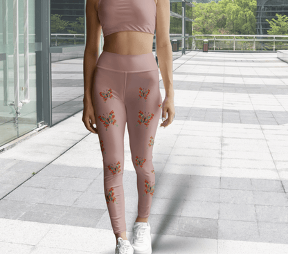 Kristlin Butterfly Leggings for Women Waist Stretch Fit Yoga Activewear