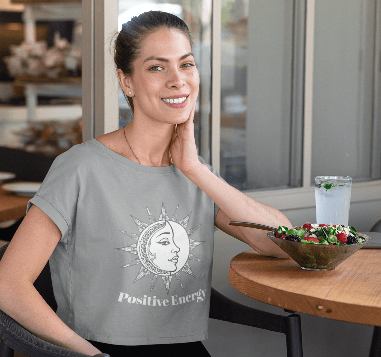 Positive Energy Yoga Shirt Crop Top