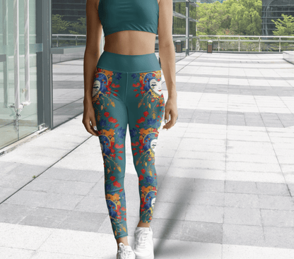 Einar Face Mandala Yoga Pants Leggings for Women