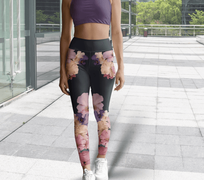 Charm Floral Yoga Pants Leggings for Women