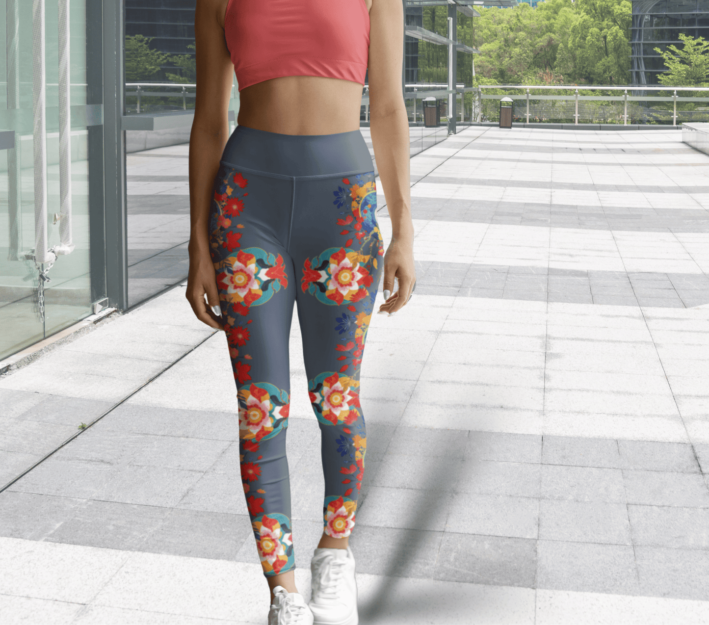 Coca Face Mandala Yoga Pants Leggings for Women