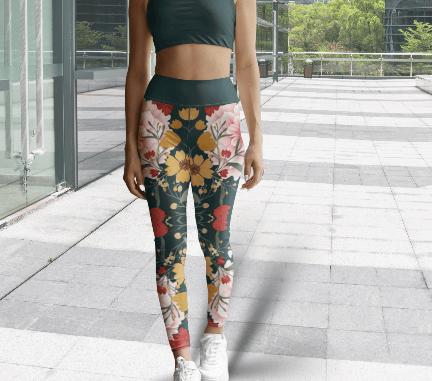 Rigby Floral Yoga Pants Leggings for Women