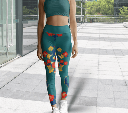 Tyler Floral Yoga Pants Leggings for Woman