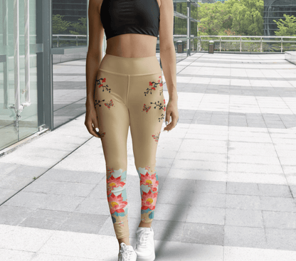 Luna Floral Yoga Pants Leggings for Woman