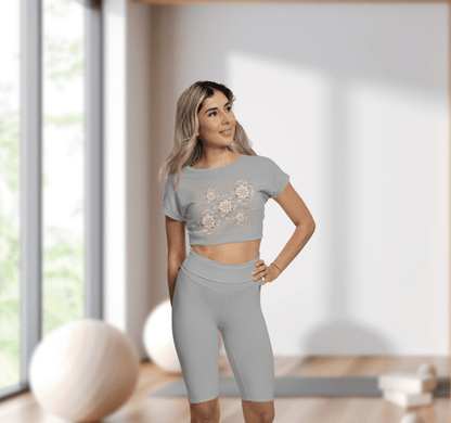 Serenity Flow Yoga Shirt Crop Top