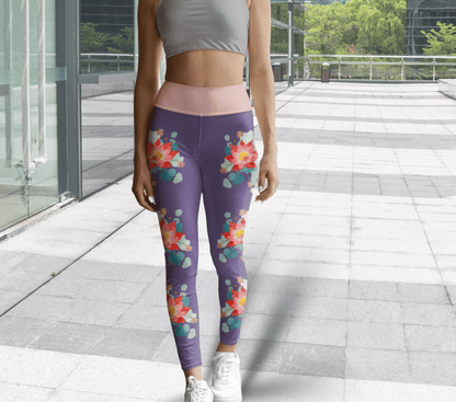 Lizzy Floral Yoga Pants Leggings for Women