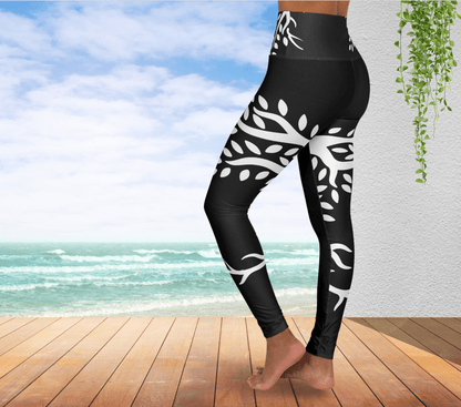 Roots Leaves Yoga Pants Leggings