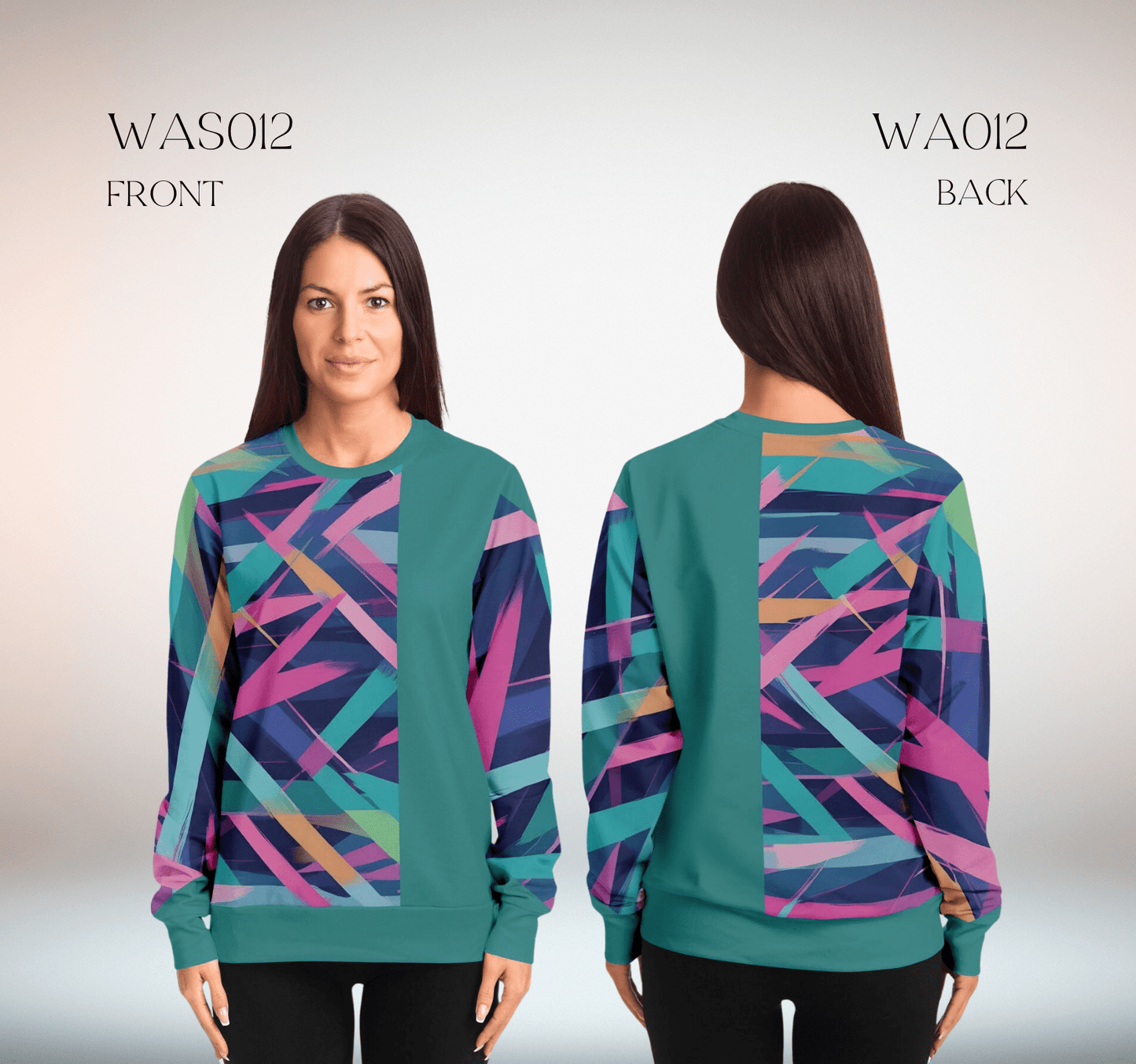 Elowyn Sleek Geometric Sweatshirt