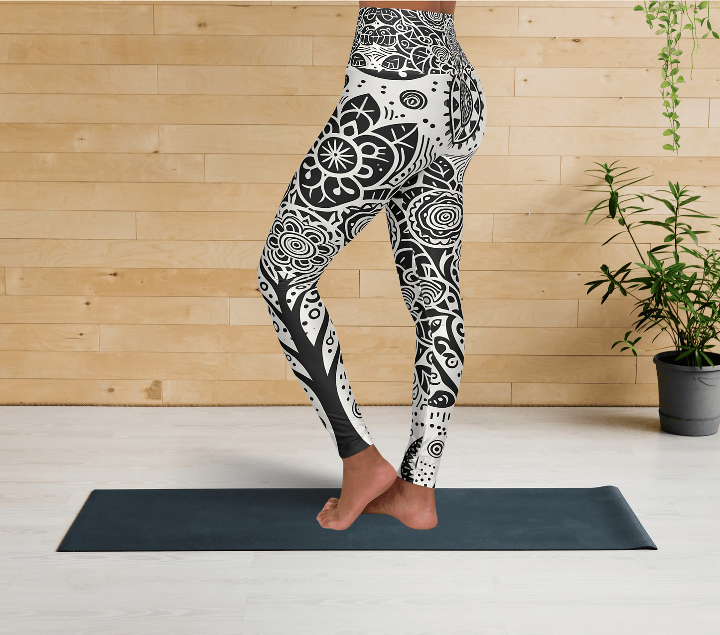 Tree Flower Yoga Pants Leggings