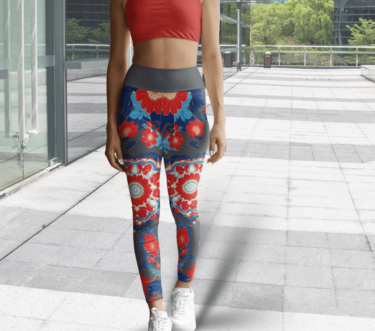 Marley Floral Yoga Pants Leggings for Woman