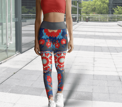 Marley Floral Yoga Pants Leggings for Woman
